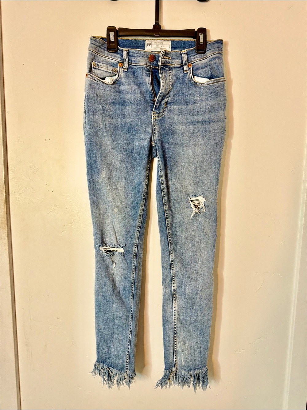 Free people Light Blue Distressed Women's Jeans
